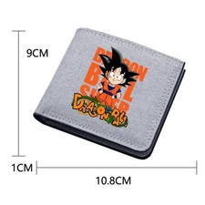 Portafoglio Dragon Ball Goku Anime - Porta Carte/Cambio, Tela Kawaii, Regalo Uni