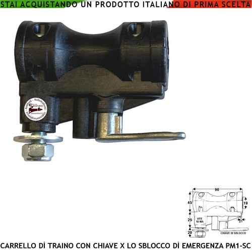 Carrello sblocco con chiave - sblocco,