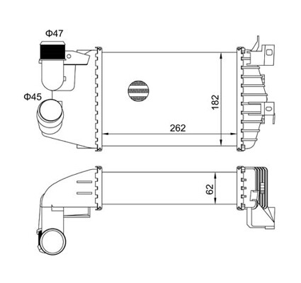 Hart 621 269 intercooler - 621,