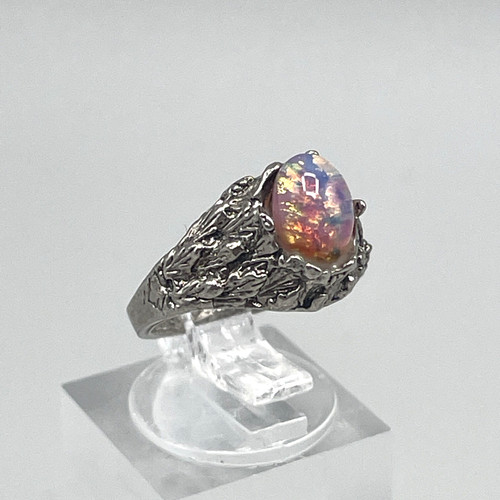 Anello intricato vetro - , ceco