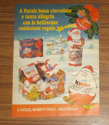 Rara pubblicità ovetto - rara,