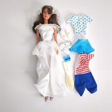 Bambola barbie bruna vintage - bambola,