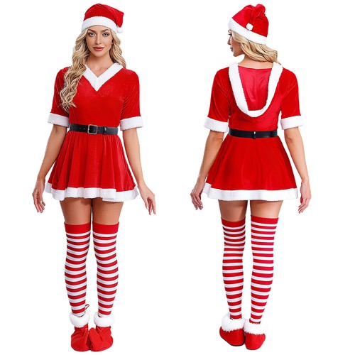 Costume babbo natale donna - da,