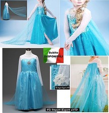 Frozen - Vestito Carnevale Elsa Travestimento Dress up Elsa Costumes 789007CH 7K