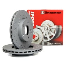 Coppia Dischi Freno Anteriori Zimmermann Forati 257mm Fiat Grande Punto Corsa D