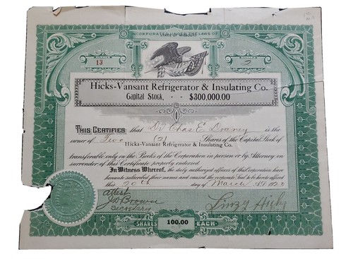 Frigorifero hicks vansant 1920 - frigorifero,