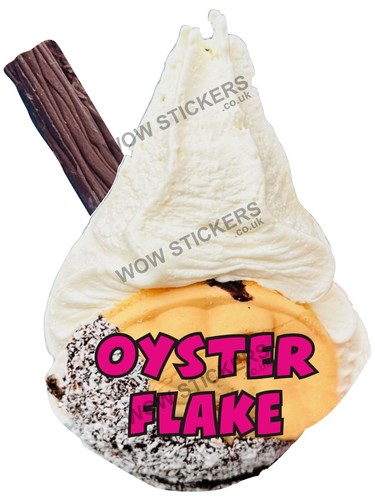 Adesivo furgone gelato oyster - adesivo,