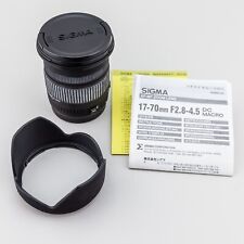 Obiettivo 17-70 mm F2,8-4,5 DC MACRO - SIGMA - con tappi e paraluce - usato