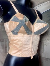 ? REGGISENO BUSTIER CORSET BRA VINTAGE TG.4 MIRIS RETRÒ PROIETTILE ANNI 50