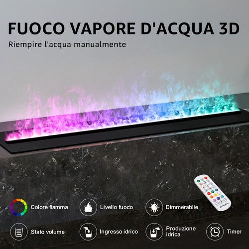 Camino elettrico umidificatore