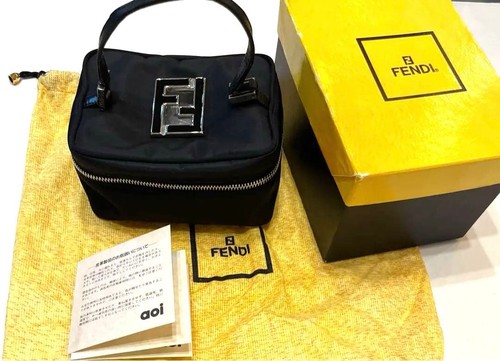 Fendi mini vanity - bag, nero