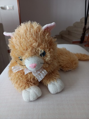 Peluche cuscino gatto sdraiato - cuscino,