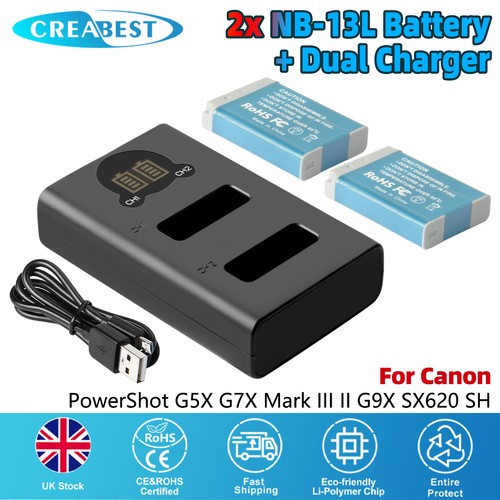 1600mah nb 13l - 2x,