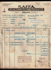 212 MILANO Fattura SAFFA come descritta dal venditore