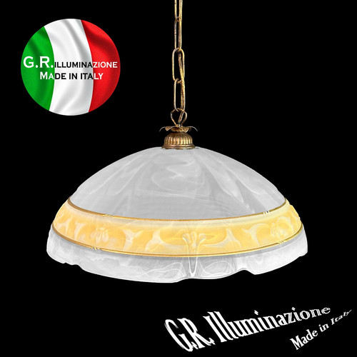 Lampadario classico vetro