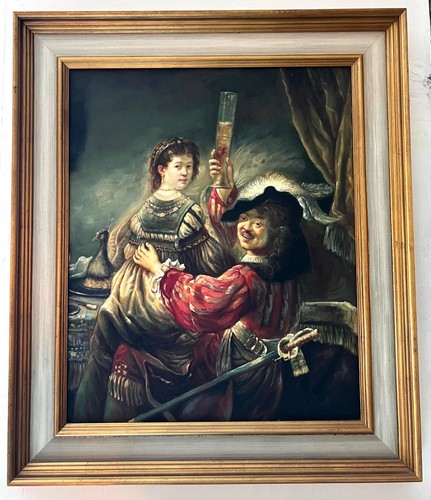 Grande quadro olio - , su