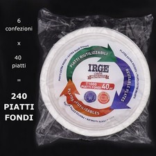 240 pz piatti di plastica