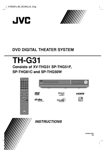 Jvc g31 thg31 - xv-thg31, sistema