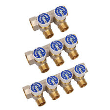 Collettore Riscaldamento in Ottone c/ Rubinetti e adatt. da 3/4 a 2 3 4 Vie ICMA