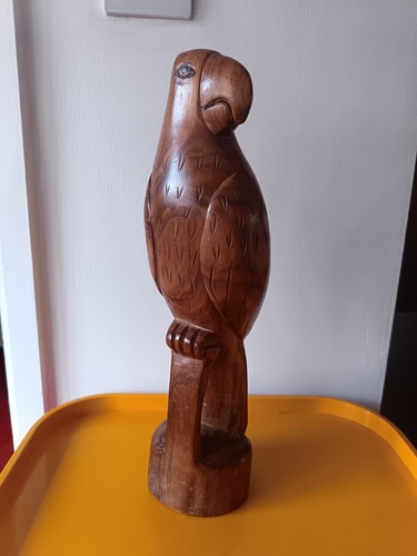 Pappagallo legno intagliato - legno,