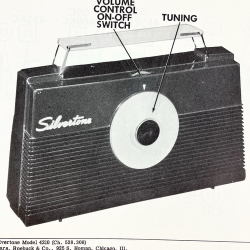 1955 silvertone radio - 1955, 4210