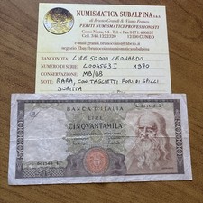 BANCONOTA 50000 LIRE LEONARDO