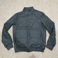Adidas Y-3 Yohji Yamamoto Uomo Med Grigio Scuro Scamosciato Multitasche Bomber Giacca