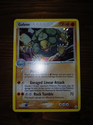Carte pokemon golem eng - carte,