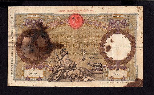Banconota 100 lire italia - banconota,