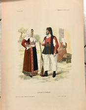 1899 Litografia COSTUMI