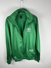 Adidas Chile 62 Felpa Tuta Verde Bianco Taglia S Uomo Men Shiny Wet Look Jacket