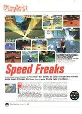 SPEED FREAKS PS1 Playstation Sony 1999 Magazine article Rare Italian review