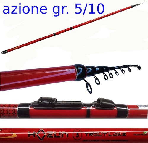 Canna pesca trota - pesca, lago