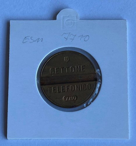Gettone telefonico esm - gettone, 7710