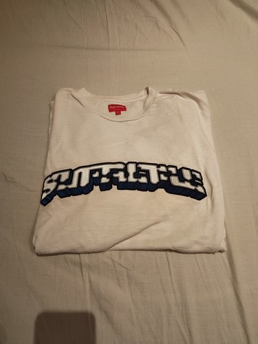 Shirt supreme logo ricamato - t-shirt,