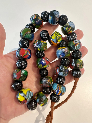Rara collana perle vetro - collana, di