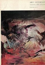 Art International incorporating the Lugano Review. Vol.XV/5 may 20, 19