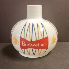 Vintage Budweiser Globo Vetro Lampada Paralume Retro Bar Luce Birra Pubblicità Decorazione