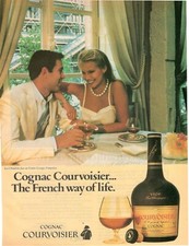 COURVOISIER LE COGNAC DE NAPOLEON CIBOULETTE Pubblicità originale 1 pagina 1984