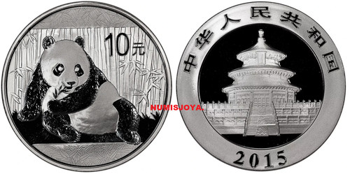 Cina yuan oncia argento - 10,