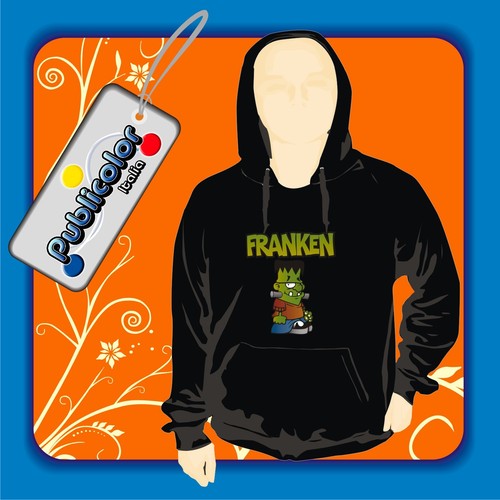 Felpa cappuccio frankenstein - ,