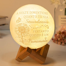 Regalo Donna Natale - Motivazionale Lampada Luna, Lampada Da Comodino | Abat Jou