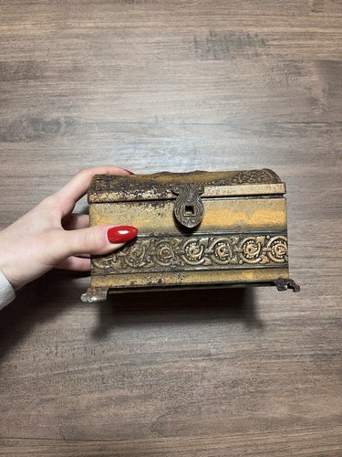 Cofanetto latta vintage - cofanetto,