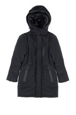 PIUMINO GIUBBINO IMPERIAL MONOCOLOR CON CAPPUCCIO DETTAGLIO