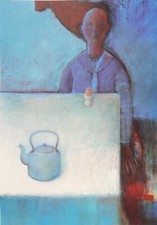 MARTA CZOK: Serigrafia Ritoccata a Mano cm. 70x50, Firmata. Perfetta. STUPENDA!!