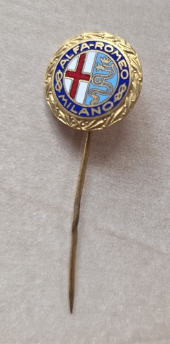 Vintage enamel alfa romeo - alfa,