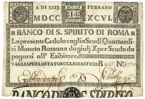 Scudi cedola banco santo - di,