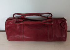BORSA PELLE ROSSA FANNY BAG VINTAGE CON MANICI