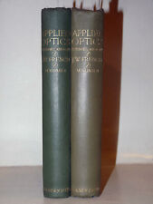 OTTICA LENTI FISICA - French: APPLIED OPTICS 2 voll 1918 Blackie tavole sistemi