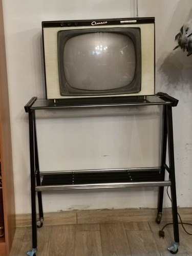 Televisore vintage con cassa - vintage,